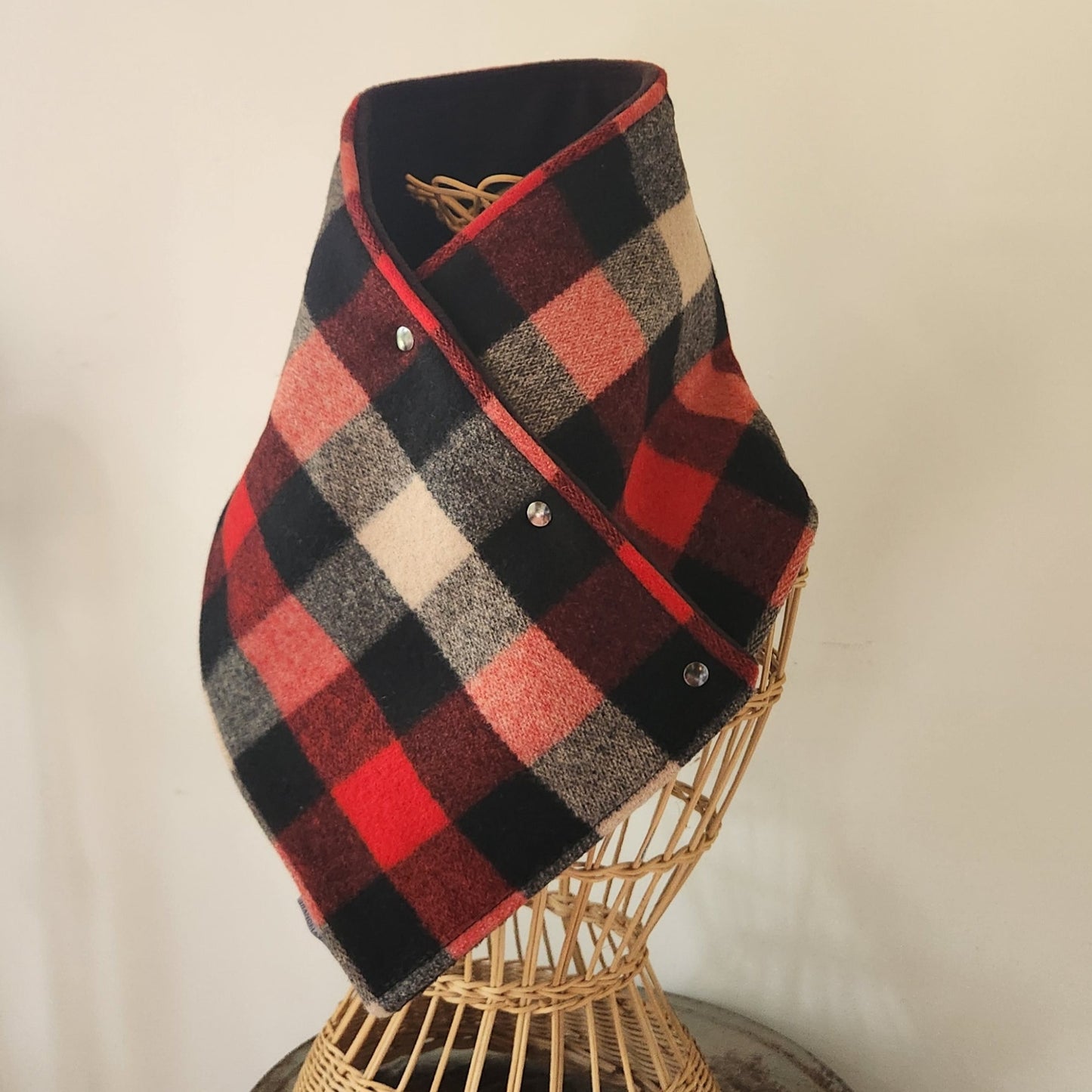 Snap Cowl-Lumberjack Plaid Slim Fit