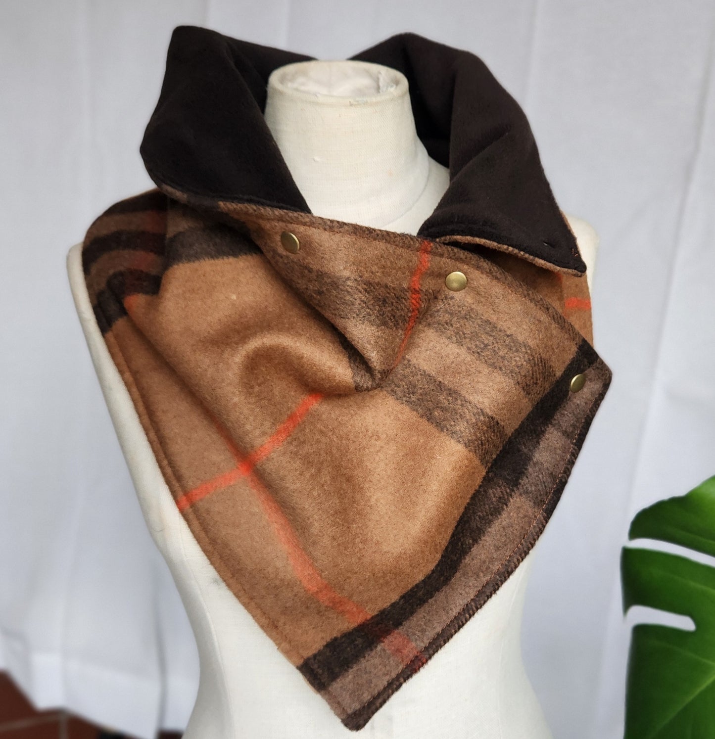 Pre-Order Snap Cowl-Dutton Plaid